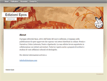 Tablet Screenshot of edizioniepos.com